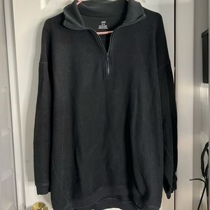 black aerie half zip